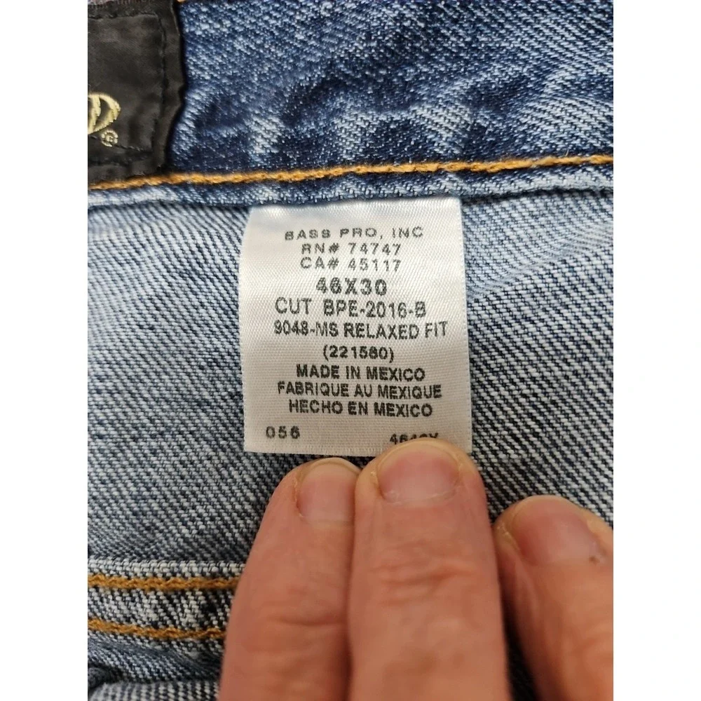 Red Head Jeans Mens 46 x30 Blue Denim Dark Wash Relaxed Fit Mexico New With Tags